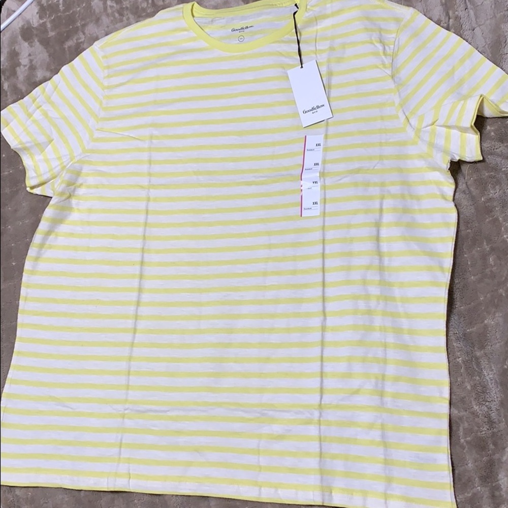 🔥Goodfellow & Co men’s yellow striped t-shirt
